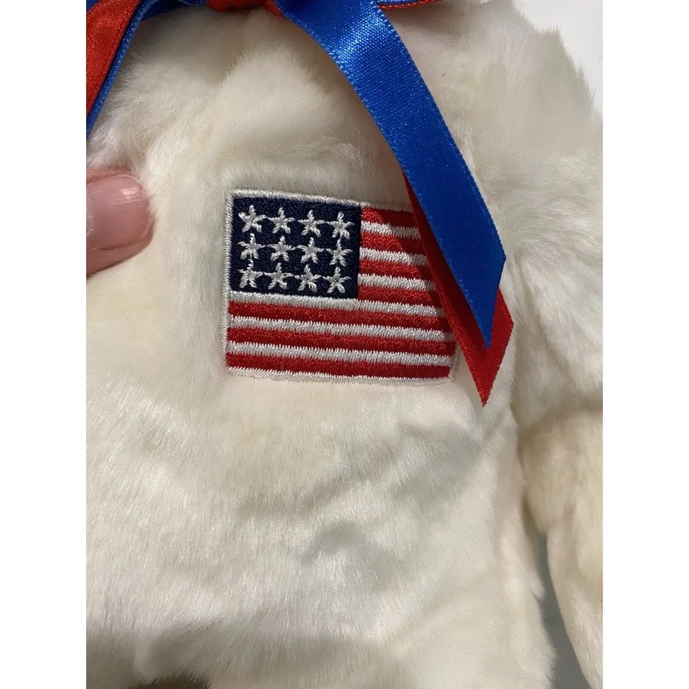 Ty Beanie Buddy Libearty‎ Bear NWT Patriotic USA Flag Plush Retired 2000